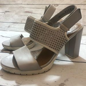 clarks heels grey
